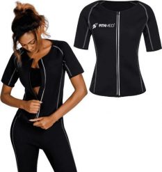 Fit4Med Koszulka Neoprenowa Fitness Pas Do Ćwiczeń Fit4Med. Bluzki damskie Fit4Med, bez wzorów, z neoprenu, bez kołnierzyka, bez ramiączek. Za 119.79 zł.