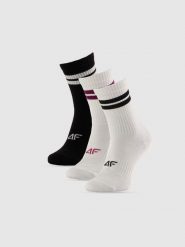 4F Skarpetki długie (3-pack) damskie - multikolor 35-38. Skarpetki damskie 4F, bez wzorów. Za 69.99 zł.