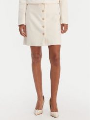 Morgan Spódnica trapezowa 261-JIKTORY Beżowy Regular Fit. Brązowe spódnice damskie Morgan, bez wzorów, z syntetyku, trapezowe. Za 299.99 zł.