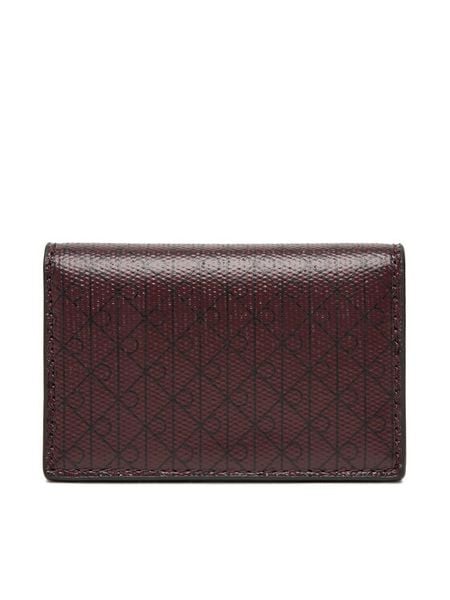 Calvin Klein Portfel Emblem Aop Accordion Cardcase LV04F1083G Bordowy. Czerwone portfele damskie Calvin Klein, ze skóry. Za 159.99 zł.