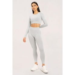 Legginsy fitness damskie Gym Glamour sprane. Brązowe legginsy damskie GYM GLAMOUR, bez wzorów. Za 159.99 zł.