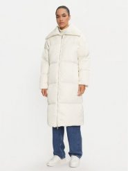 Calvin Klein Płaszcz zimowy K20K207721 Biały Regular Fit. Białe płaszcze damskie Calvin Klein, na zimę, xl, bez wzorów, z syntetyku, bez kołnierzyka, bez kaptura. Za 1,189.00 zł.