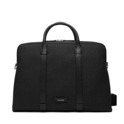 Torba na laptopa Calvin Klein. Czarne torby na laptopa damskie Calvin Klein, bez wzorów. Za 649.99 zł.