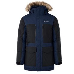Parka Columbia MARQUAM PEAK FUSION. Czarne parki męskie Columbia, s, bez wzorów, z bawełny, bez kołnierzyka, bez kaptura. Za 864.55 zł.