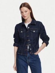 Calvin Klein Jeans Koszula jeansowa LV047G749G Granatowy Slim Fit. Niebieskie koszule damskie Calvin Klein Jeans, m, bez wzorów, z bawełny, bez kołnierzyka, bez ramiączek. Za 529.99 zł.