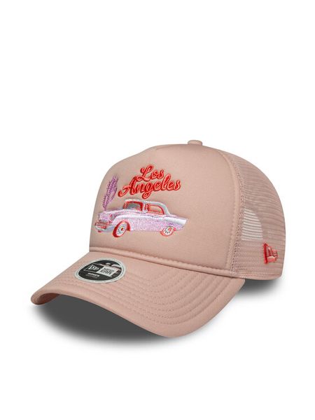 New Era Czapka z daszkiem Western 9FORTY A-Frame 60667504 Różowy. Czerwone czapki damskie New Era, bez wzorów, z bawełny. Za 99.99 zł.
