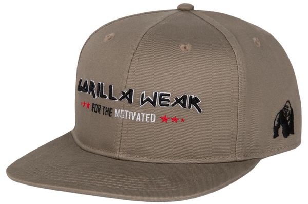 Wayne Snapback Czapka - Brązowy. Brązowe czapki damskie GORILLA WEAR, bez wzorów, z bawełny. Za 142.25 zł.