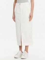 French Connection Spódnica jeansowa 73DZ0 Écru Regular Fit. Spódnice damskie French Connection, bez wzorów, z bawełny. Za 169.99 zł.