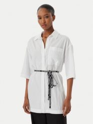 Karl Lagerfeld Jeans Koszula B2W11022 Biały Relaxed Fit. Białe koszule damskie Karl Lagerfeld Jeans, xs, bez wzorów, z jeansu, bez kołnierzyka, bez ramiączek. Za 543.99 zł.