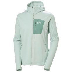Bluza damska z kapturem Helly Hansen Versalite. Zielone bluzy damskie Helly Hansen, bez wzorów, bez ramiączek, z kapturem. Za 430.50 zł.