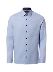 Finshley & Harding koszula biznesowa - Easy Care Mężczyźni Slim Fit Bawełna niebieski, 40. Niebieskie koszule męskie Finshley & Harding, m, bez wzorów, z bawełny, biznesowe, bez kołnierzyka, bez ramiączek. Za 119.95 zł.