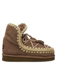 Mou Śniegowce Eskimo Scoubidoo Lace FW101124A Brązowy. Brązowe śniegowce damskie Mou, ze skóry, bez zapięcia. Za 1,049.00 zł.