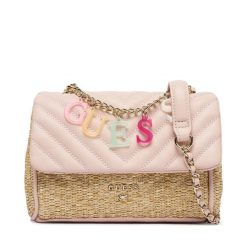 Torebka Guess. Czerwone listonoszki damskie Guess, z aplikacjami, bez dodatków. Za 339.99 zł.