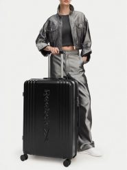 Reebok Walizka duża CEO-RBK-WAL-010-10-CCC-L BLACK Czarny. Czarne walizki męskie Reebok, bez wzorów, z tworzywa sztucznego, duże. Za 299.99 zł.
