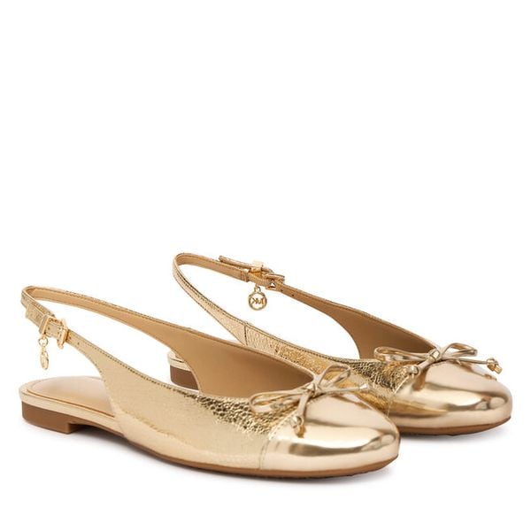 Baleriny MICHAEL Michael Kors. Żółte balerinki damskie MICHAEL Michael Kors, bez wzorów, bez obcasa, bez zapięcia. Za 437.99 zł.