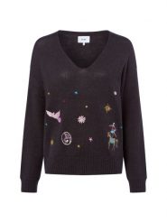 Nümph sweter z dzianiny z zawartością alpaki - Nualmut Kobiety szary, XS. Szare swetry nierozpinane damskie Nümph, xs, bez wzorów, z dzianiny, bez kołnierzyka, bez ramiączek. Za 279.95 zł.
