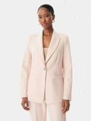 Maryley Marynarka MARYLEY-26EB187 Różowy jasny Regular Fit. Czerwone marynarki i żakiety damskie Maryley, bez wzorów, z syntetyku, bez kołnierzyka, bez ramiączek. Za 409.99 zł.