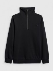 4F Bluza dresowa regular bez kaptura męska - czarna S. Czarne bluzy męskie 4F, m, bez wzorów, z dresówki, biznesowe, bez ramiączek, bez kaptura. Za 199.99 zł.