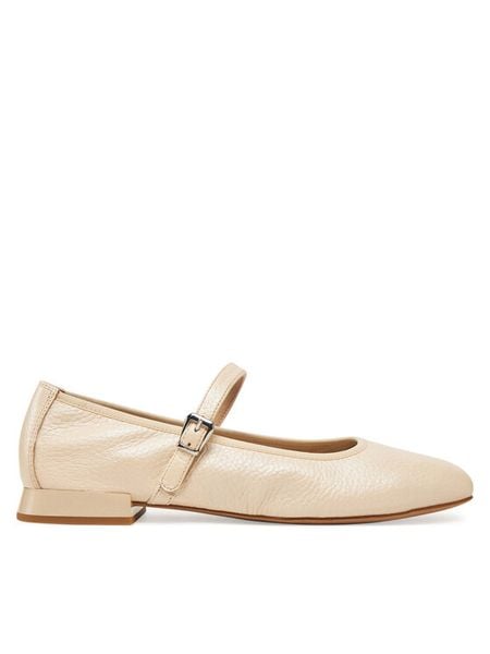 Caprice Baleriny 9-22100-44 Beżowy. Brązowe balerinki damskie Caprice, bez wzorów, ze skóry, bez obcasa, bez zapięcia. Za 274.99 zł.