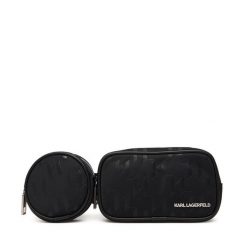 Saszetka nerka KARL LAGERFELD. Czarne saszetki i nerki męskie KARL LAGERFELD, bez wzorów. Za 609.99 zł.