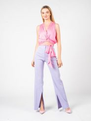 Pinko Top "Tremulo" | 101069 A0NP | Kobieta | Różowy. Czerwone topy damskie Pinko, uniwersalny, bez wzorów, z poliesteru, eleganckie, bez kołnierzyka, bez ramiączek. W wyprzedaży za 279.00 zł.