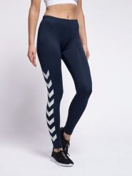 Damskie legginsy Hummel lily. Fioletowe legginsy damskie Hummel, bez wzorów, z dresówki. Za 146.00 zł.