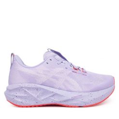 Buty do biegania Asics. Fioletowe obuwie sportowe damskie Asics, bez wzorów, bez zapięcia, do biegania. Za 679.99 zł.