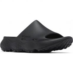 Klapki męskie Columbia Thrive Revive. Czarne klapki męskie Columbia, bez wzorów, z materiału, bez zapięcia. Za 319.99 zł.