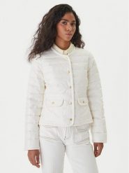 Tommy Hilfiger Kurtka przejściowa WW0WW49660 Biały Regular Fit. Białe kurtki damskie Tommy Hilfiger, xs, bez wzorów, z syntetyku, bez kaptura. Za 902.99 zł.