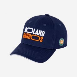 Czapka tenisowa Roland Garros logo RG. Czapki damskie ROLAND GARROS, bez wzorów, z bawełny, sportowe. Za 79.99 zł.