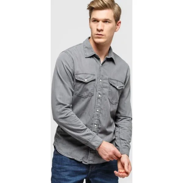 Timberland Koszula Ls Mumford River Black Denim , czarny, rozmiar M. Czarne koszule męskie Timberland, m, bez wzorów, z denimu, bez kołnierzyka, bez ramiączek. W wyprzedaży za 343.99 zł.