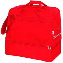 Torba sportowa Givova Revolution Big Red Red. Czerwone torby sportowe męskie 318, z aplikacjami, z materiału, na ramię, duże, zdobione. Za 163.99 zł.