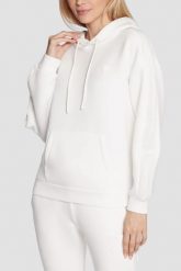 GUESS Beżowa damska bluza Brenda. Brązowe bluzy damskie Guess, s, z aplikacjami, bez ramiączek, z kapturem. W wyprzedaży za 227.99 zł.