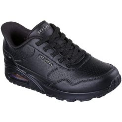 Adidasy Skechers Uno - Banksia Luxe, Kobiety. Czarne obuwie sportowe damskie Skechers, bez wzorów, ze skóry ekologicznej, bez zapięcia. Za 490.00 zł.