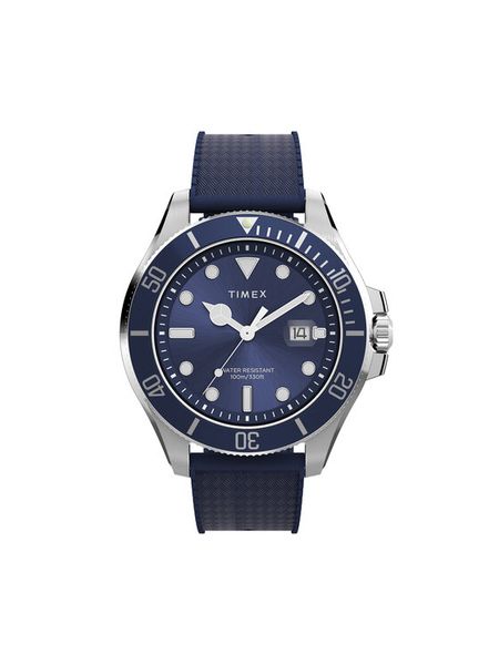 Timex Zegarek Harborside Coast TW2Y05000 Srebrny. Szare, analogowe zegarki męskie Timex, bez wzorów, srebrne. Za 469.99 zł.