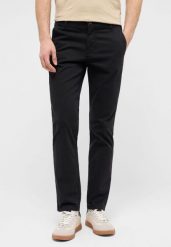 Męskie Spodnie Mustang Style Brad Chino Black Beauty 1017469 4185. Czarne eleganckie spodnie męskie Mustang, bez wzorów, z materiału. Za 159.99 zł.
