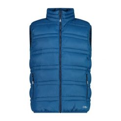 Kurtka puchowa bez rękawów CMP Sorona. Niebieskie kurtki męskie CMP, m, bez wzorów, z puchu, bez kaptura. Za 403.50 zł.