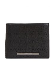 Calvin Klein Portfel Modern Bar Bifold 5Cc W/Coin K50K511835 Czarny. Czarne portfele męskie Calvin Klein, bez wzorów, ze skóry. Za 279.99 zł.
