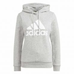 Bluza damska ADIDAS W BL FL HD XXS. Szare bluzy damskie Adidas, xs, bez wzorów, z bawełny, eleganckie, bez ramiączek, bez kaptura. Za 199.00 zł.
