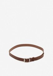 Brązowy Pasek z Ozdobną Klamrą Filariela. Brązowe paski damskie Renee, bez wzorów. Za 14.99 zł.