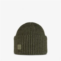 Czapka BUFF Knitted Beanie Rutger. Brązowe czapki damskie Buff, bez wzorów. W wyprzedaży za 95.94 zł.
