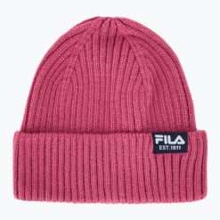 Czapka zimowa FILA Butte Fisherman Beanie With Flag Logo. Czerwone czapki damskie Fila, na zimę, bez wzorów. Za 77.99 zł.