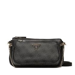 Torebka Guess. Czarne listonoszki damskie Guess, z aplikacjami, bez dodatków. Za 289.99 zł.