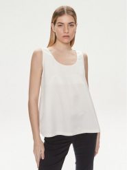 United Colors Of Benetton Top 5XONDQ06Z Écru Relaxed Fit. Topy damskie United Colors Of Benetton, xs, bez wzorów, z wiskozy, bez kołnierzyka, bez ramiączek. Za 129.99 zł.