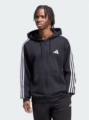 Adidas Bluza Essentials 3-Stripes French Terry KY6568 Czarny Regular Fit. Czarne bluzy męskie Adidas, m, bez wzorów, z bawełny, bez ramiączek, bez kaptura. Za 251.99 zł.