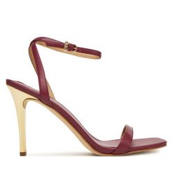 Sandały MICHAEL Michael Kors. Czerwone sandały damskie MICHAEL Michael Kors, bez wzorów, bez obcasa, na szpilce, bez zapięcia. Za 659.99 zł.