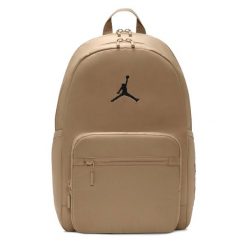 Plecak szkolny sportowy Nike JORDAN. Brązowe plecaki męskie Nike, bez wzorów, z materiału, biznesowe. Za 199.00 zł.