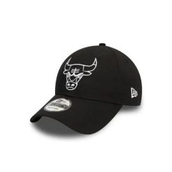Czapka z daszkiem New Era NBA Chicago Bulls. Czarne czapki damskie New Era, bez wzorów, z bawełny, eleganckie. Za 154.50 zł.