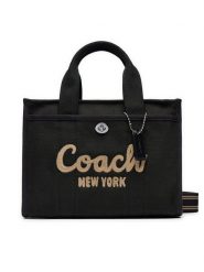 Coach Torebka Cargo CP164 Czarny. Czarne shopperki damskie Coach, bez wzorów, z materiału, bez dodatków. Za 799.99 zł.