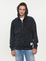 Replay Bluza M6829.000.23688M Czarny Regular Fit. Czarne bluzy męskie Replay, m, bez wzorów, z bawełny, bez ramiączek, bez kaptura. Za 319.99 zł.